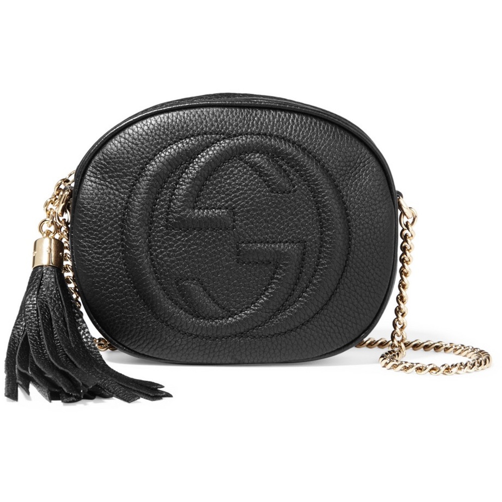 Gucci Soho Mini Textured-Leather Shoulder Bag